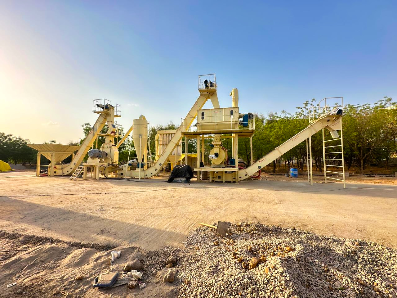 fully automatic wood biomass pellet plant,
