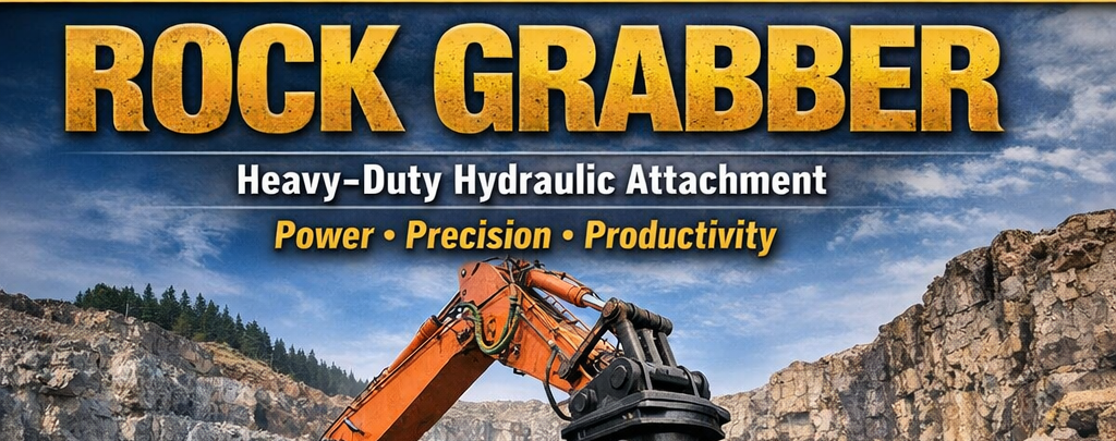 𪨠ROCK GRABBER | Heavy-Duty Hydraulic Attachment ðª¨