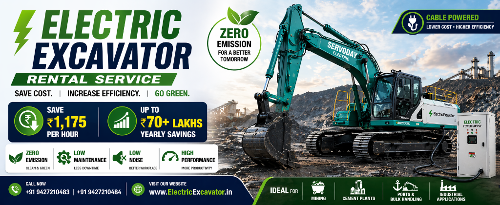 What Are the Key Benefits for Customers Using Electric Excavators on Rental?