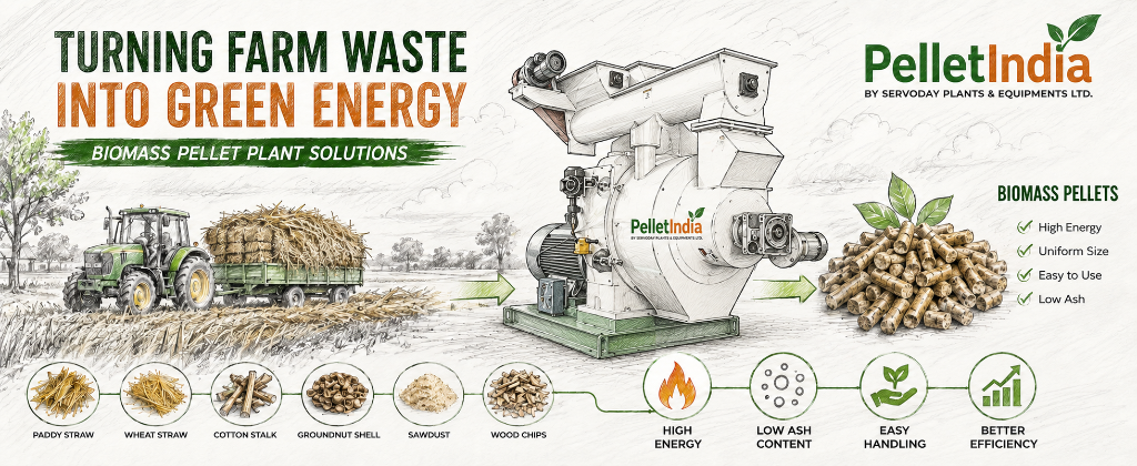 Biomass Pellets from Farmer Waste: Complete Guide to Raw Materials, Benefits & Boiler Fuel Advantages